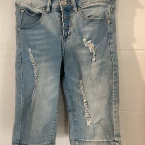 Ladies Buzz Jeans Light Blue Denim Blue Jean Shorts size 1/2